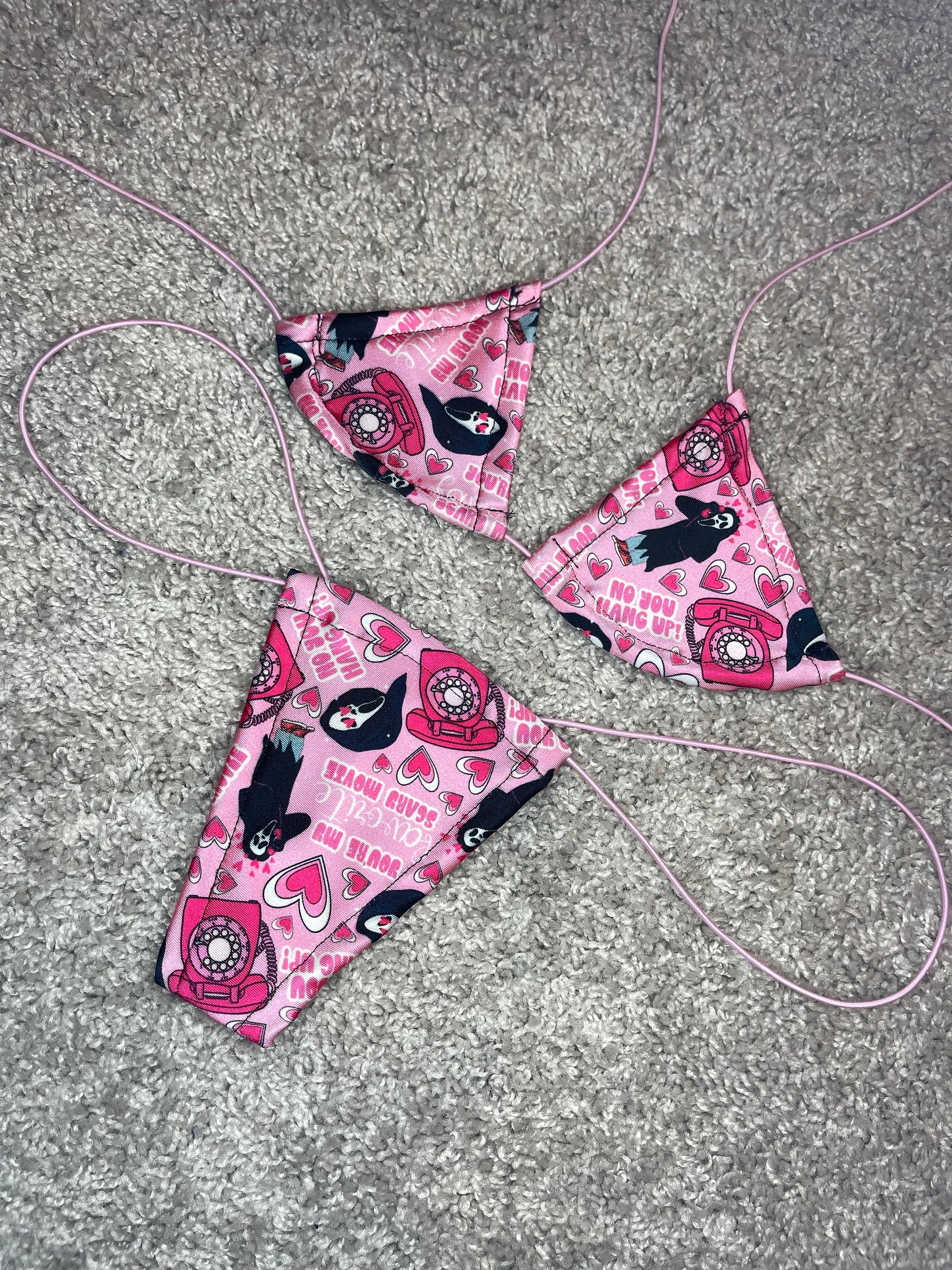 Premium Pink Scream Microkini - Tie-able