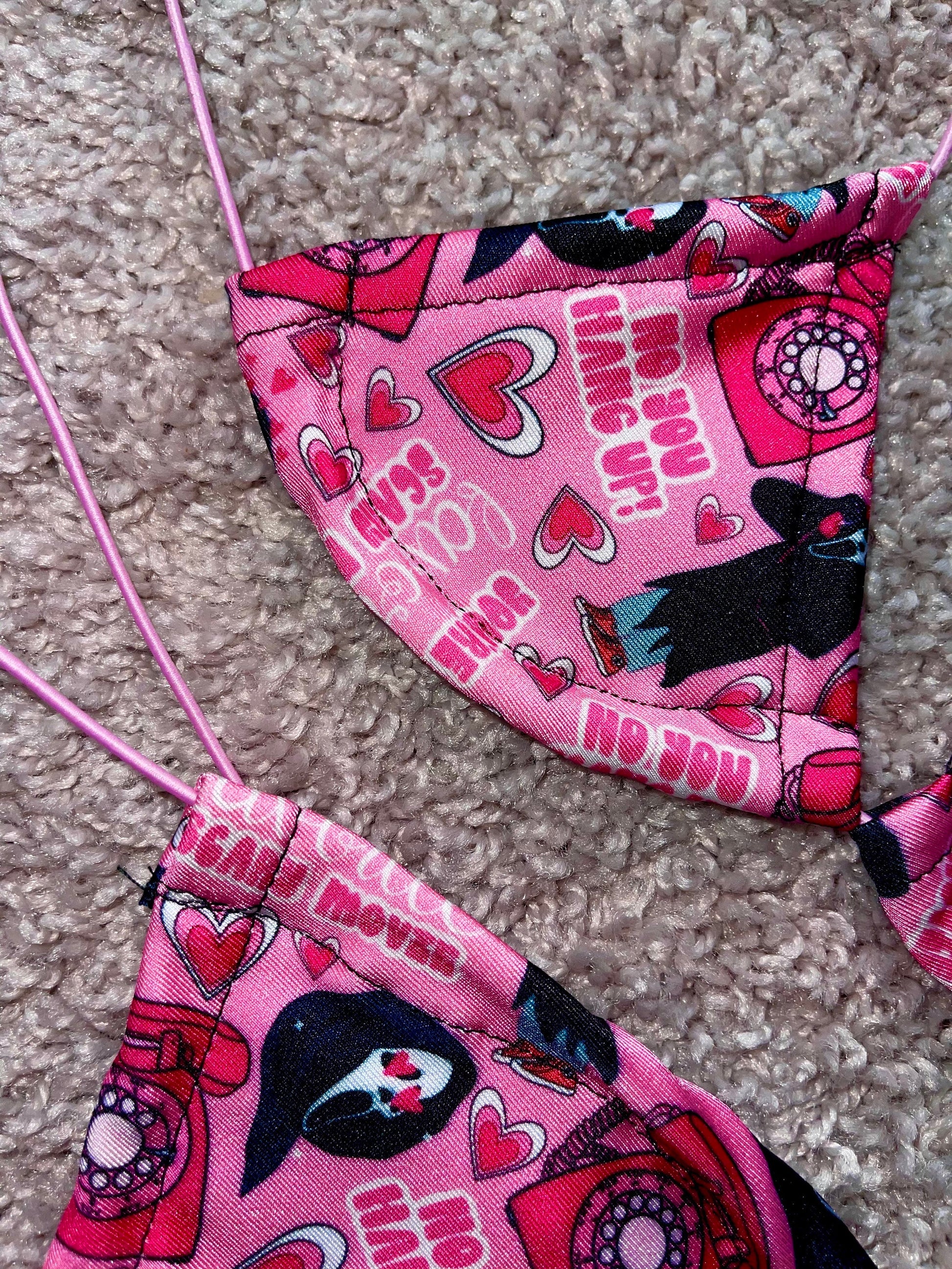 Premium Pink Scream Microkini - Tie-able